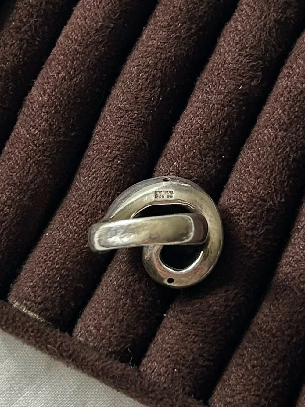 Sterling Silver Sculptural Spiral Ring - size 6 - Picture 9 of 9